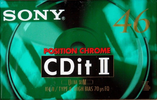 Compact Cassette Sony CDit II 46 Type II Chrome 1992 Europe