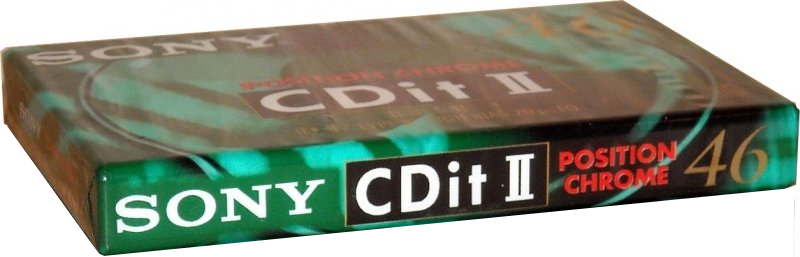 Compact Cassette Sony CDit II 46 Type II Chrome 1992 Europe