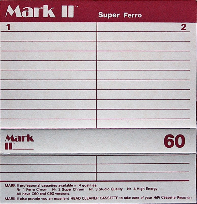 Compact Cassette Mark II 60 Type I Normal 1980 Germany