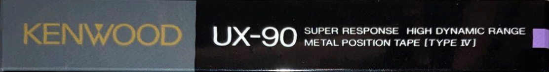 Compact Cassette Kenwood UX 90 Type IV Metal 1989 Worldwide