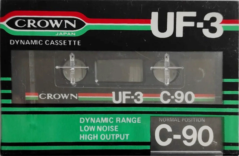 Compact Cassette Crown / Crown Radio Corporation UF-3 90 Type I Normal Europe