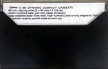 Compact Cassette OPM 60 Type I Normal Unknown Country