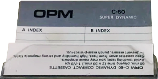 Compact Cassette OPM 60 Type I Normal Unknown Country