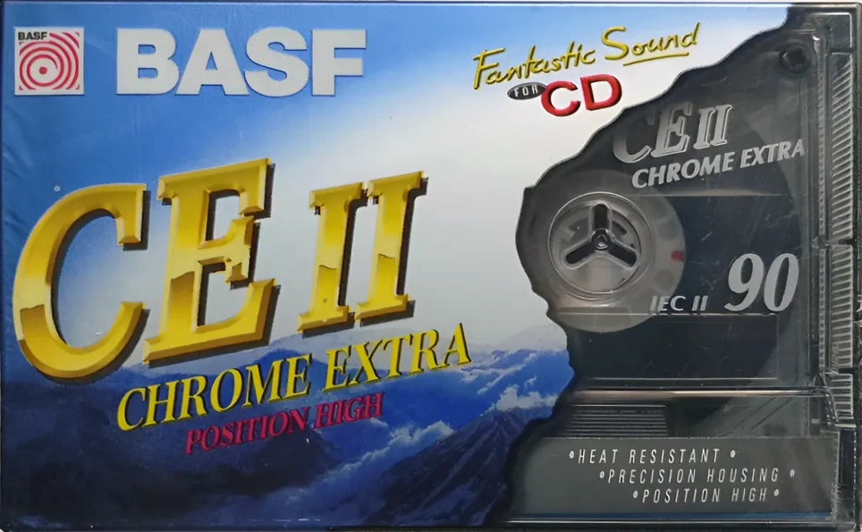 Compact Cassette BASF CE II Chrome Extra 90 Type II Chrome 1995 Latin America