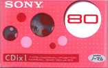 Compact Cassette Sony CDix I 80 "C80CDX1L" Type I Normal 2001 Japan