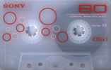 Compact Cassette Sony CDix I 80 "C80CDX1L" Type I Normal 2001 Japan