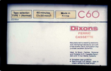 Compact Cassette Dixons 60 Type I Normal UK