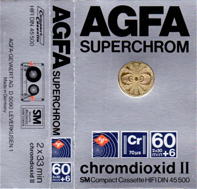 Compact Cassette: AGFA  - Superchrom 60+6