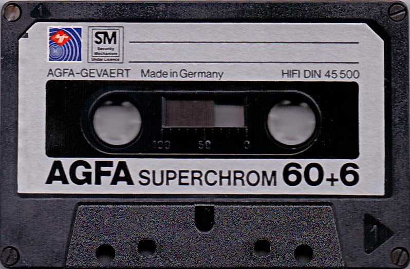 Compact Cassette AGFA Superchrom 60+6 Type II Chrome 1981 Europe