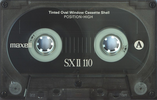 Compact Cassette Maxell SX 110 "SX II" Type II Chrome 1988 Europe