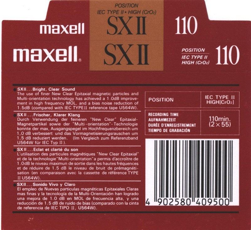 Compact Cassette: Maxell / Hitachi Maxell - SX II 110