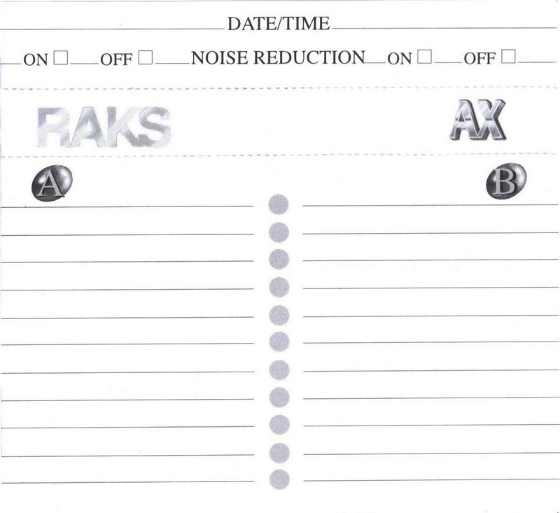 Compact Cassette RAKS AX 90 Type I Normal 1996 Europe
