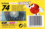 Compact Cassette Fuji CDFAN 74 "CDFAN1 74A" Type I Normal 1998 Europe