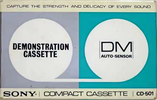 Compact Cassette Sony 30 "CD-501" Demonstration Tape 1971 Japan