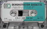 Compact Cassette Sony 30 "CD-501" Demonstration Tape 1971 Japan