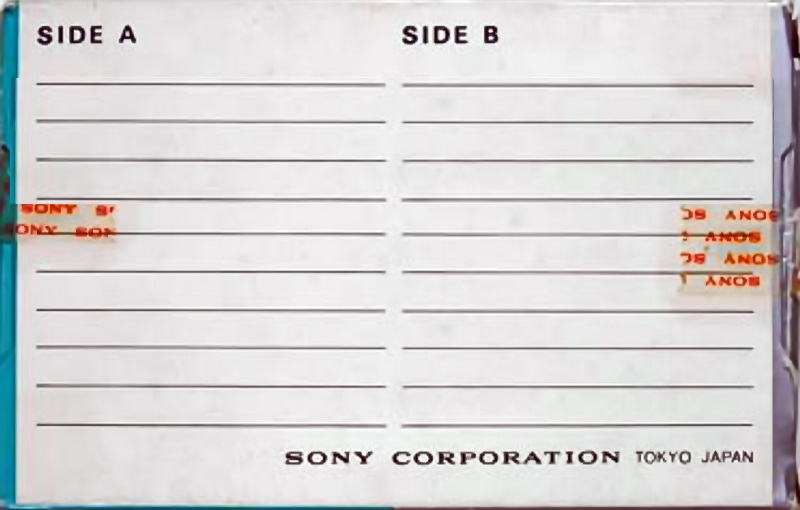 Compact Cassette: Sony  -  30