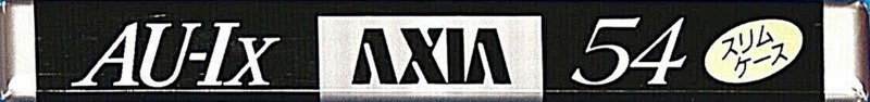Compact Cassette AXIA AU-Ix 54 "AU-1X 54" Type I Normal 1991 Japan