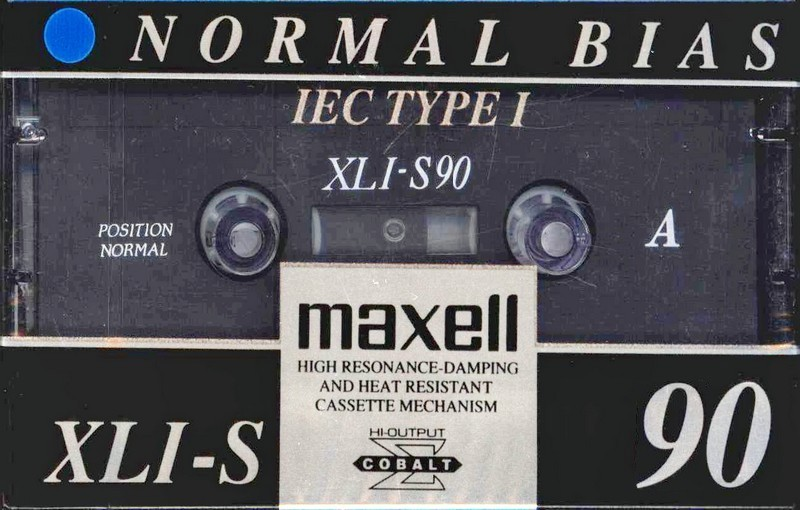 Compact Cassette Maxell XLI-S 90 Type I Normal 1994 Europe