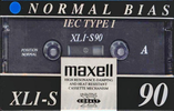 Compact Cassette Maxell XLI-S 90 Type I Normal 1994 Europe