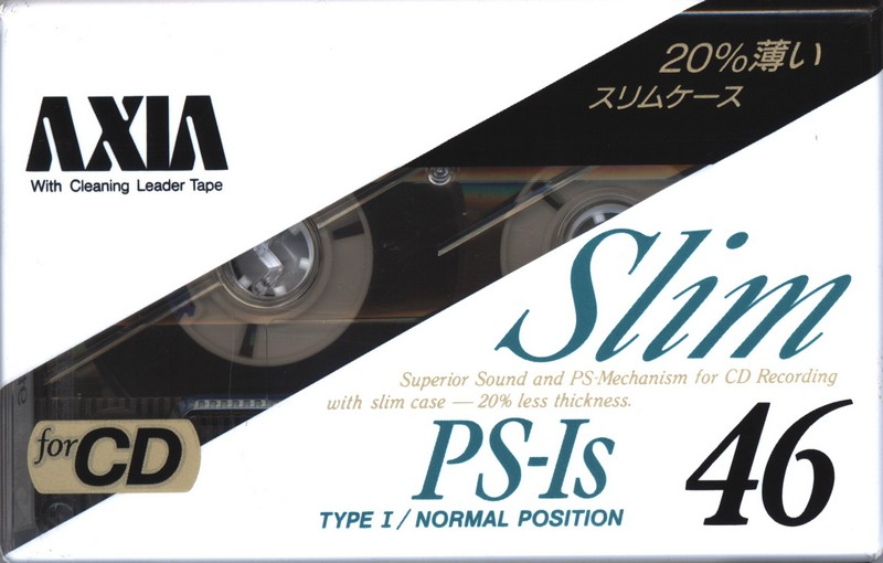 Compact Cassette AXIA PS-Is 46 "PS-1S A 46" Type I Normal 1990 Japan