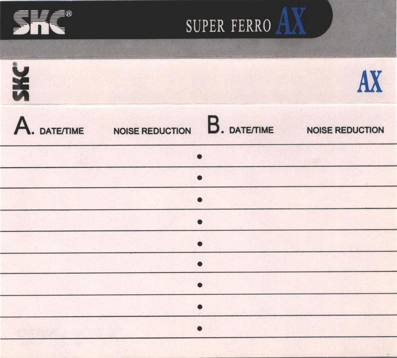 Compact Cassette: Sunkyong Magnetic Limited (SKM) SKC - AX 60