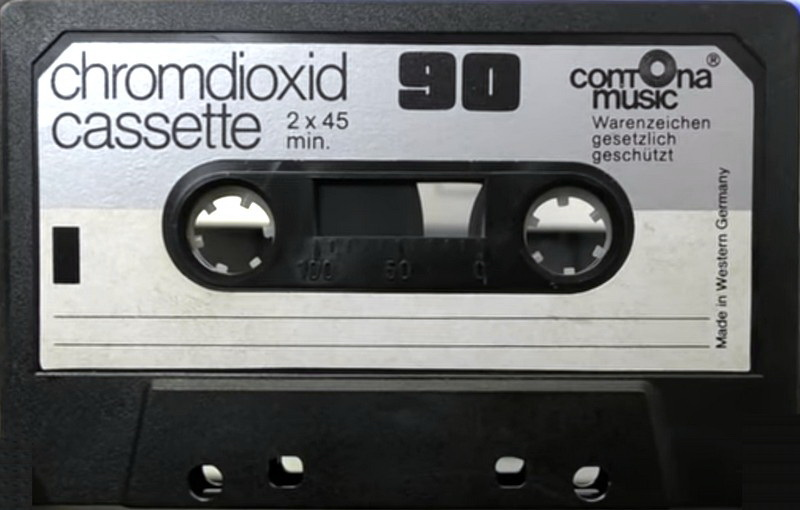 Compact Cassette Contona Music 90 Type II Chrome 1980 Europe