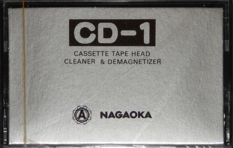 Compact Cassette Nagaoka "CD-1 Cleaner & Demagnetizer" Cleaning Cassette Japan