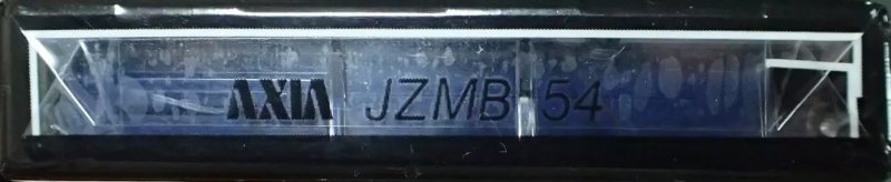 Compact Cassette AXIA J`z Metal 54 "JZMB 54" Type IV Metal 1993 Japan