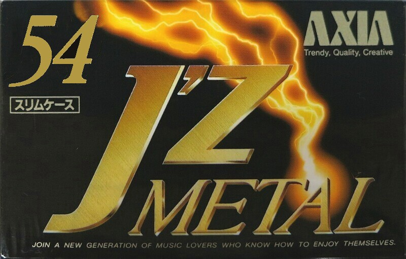 Compact Cassette AXIA J`z Metal 54 "JZMB 54" Type IV Metal 1993 Japan