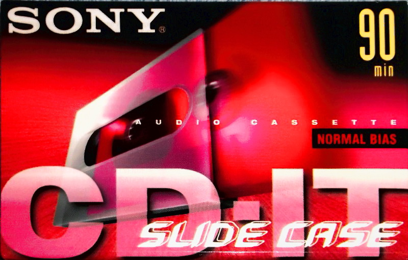 Compact Cassette Sony CD-IT 90 "C-90CDT1B" Type I Normal 1998 North America