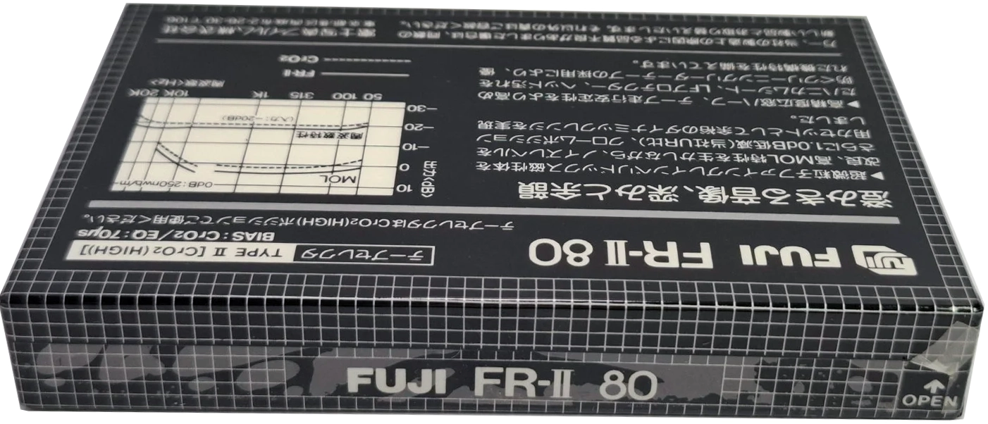 Compact Cassette Fuji FR-II 80 Type II Chrome 1982 Japan