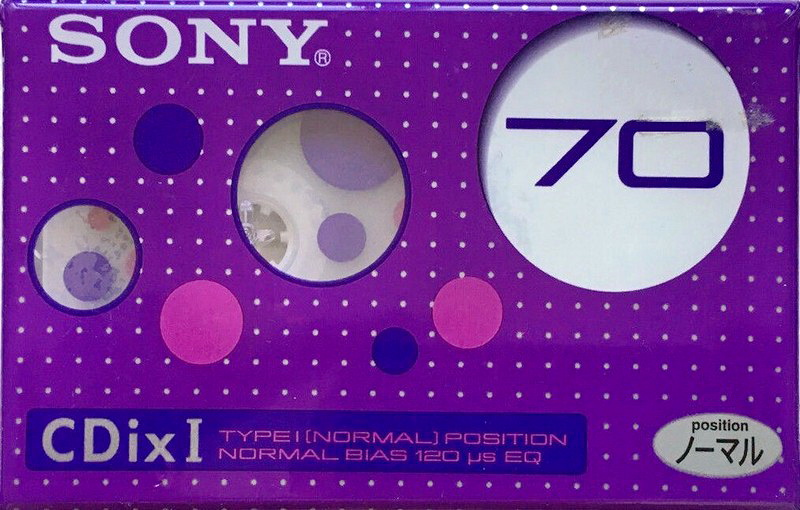 Compact Cassette Sony CDix I 70 "C70CDX1L" Type I Normal 2001 Japan