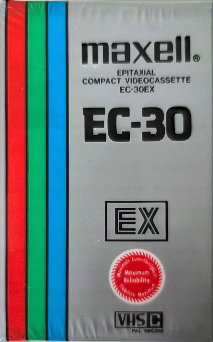 VHS-C (VHS Compact) Maxell 30 Type I Normal Europe