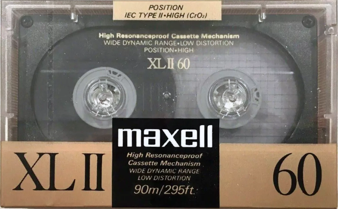 Compact Cassette Maxell XLII 60 Type II Chrome 1988 Europe