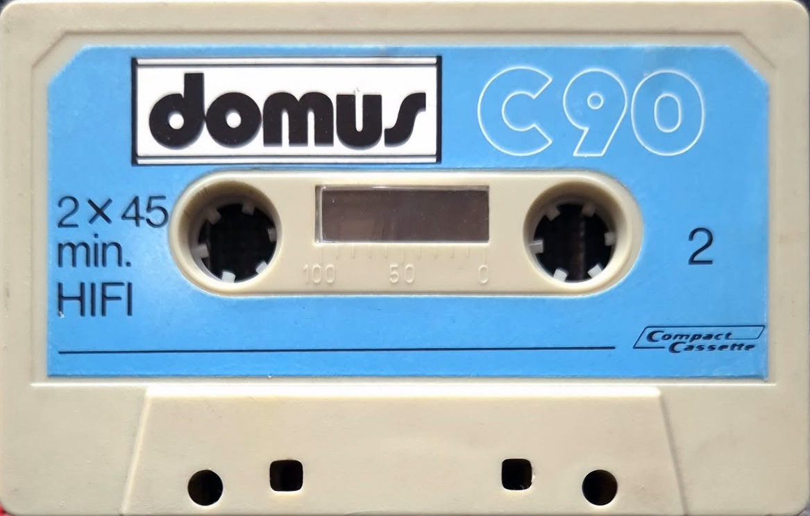 Compact Cassette Domus 90 Type I Normal Hungary