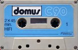 Compact Cassette Domus 90 Type I Normal Hungary