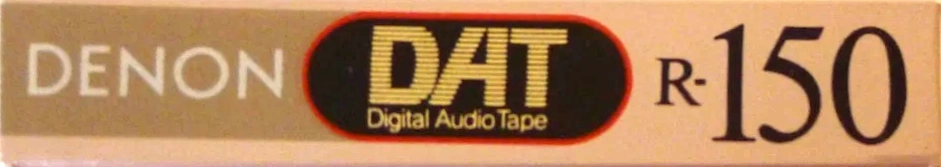 Digital Audio Tape Denon 150 "R-150DT W" Type IV Metal 1993 North America