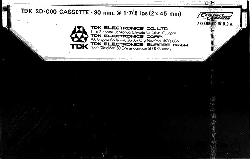 Compact Cassette TDK SD 90 Type I Normal 1973 USA