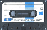 Compact Cassette Vox-Tape 90 "UHF" Type I Normal Yugoslavia