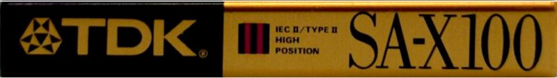 Compact Cassette TDK SA-X 100 Type II Chrome 1991 North America