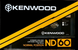 Compact Cassette Kenwood ND 60 Type I Normal 1982 Worldwide