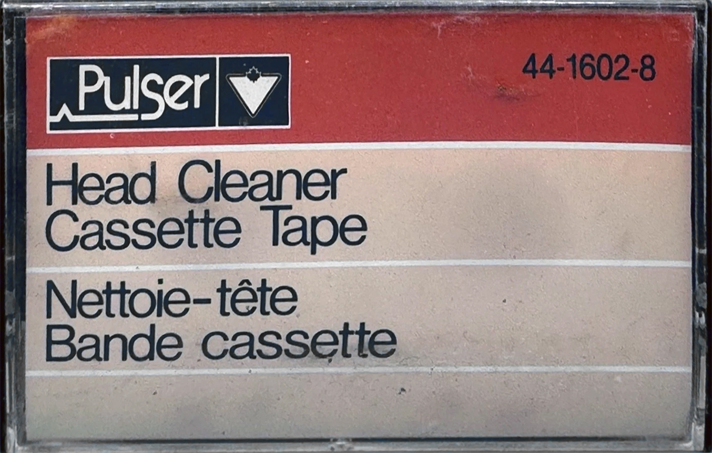 Compact Cassette Pulser Cleaning Cassette 1983 Canada