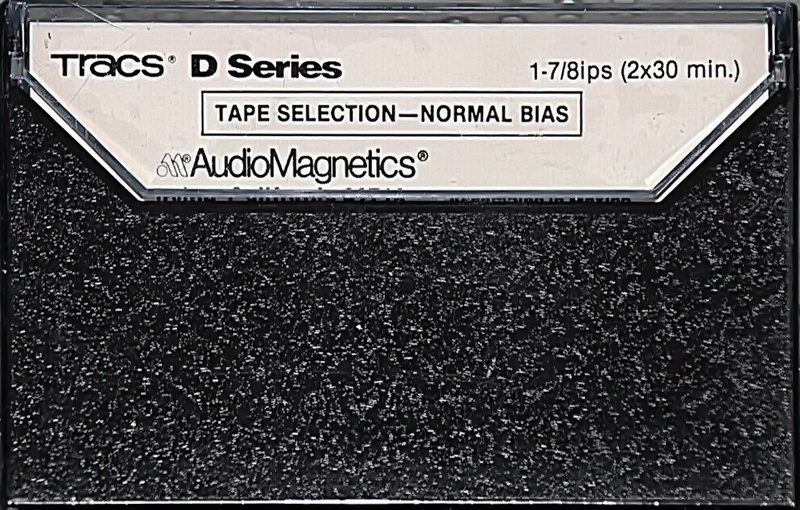 Compact Cassette Tracs D Series 60 Type I Normal 1982 USA