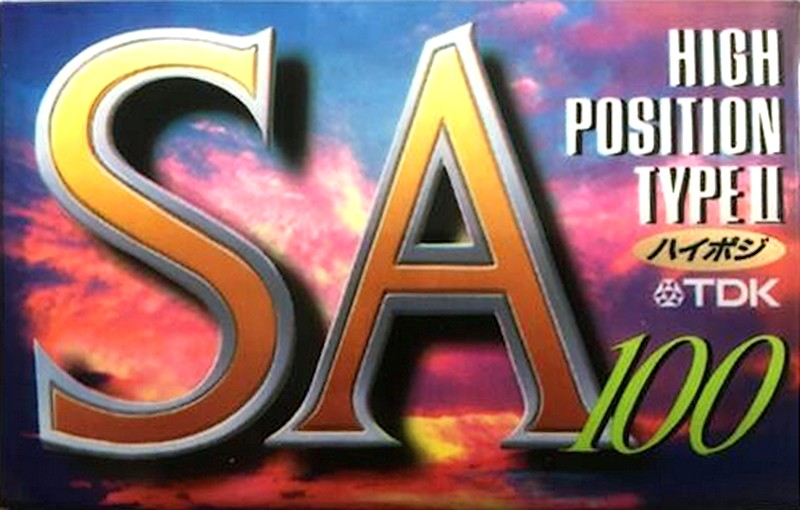 Compact Cassette TDK SA 100 "SA-100F" Type II Chrome 1994 Japan