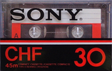Compact Cassette Sony CHF 30 Type I Normal 1978 North America