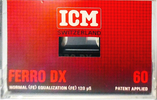 Compact Cassette ICM Ferro DX 60 Type I Normal 1979 Europe