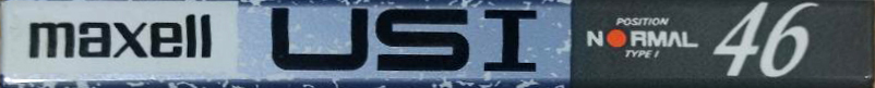 Compact Cassette Maxell US 46 "USI 46" Type I Normal 1990 Japan