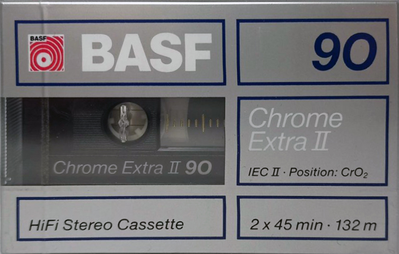 Compact Cassette BASF Chrome Extra II 90 Type II Chrome 1987 Germany