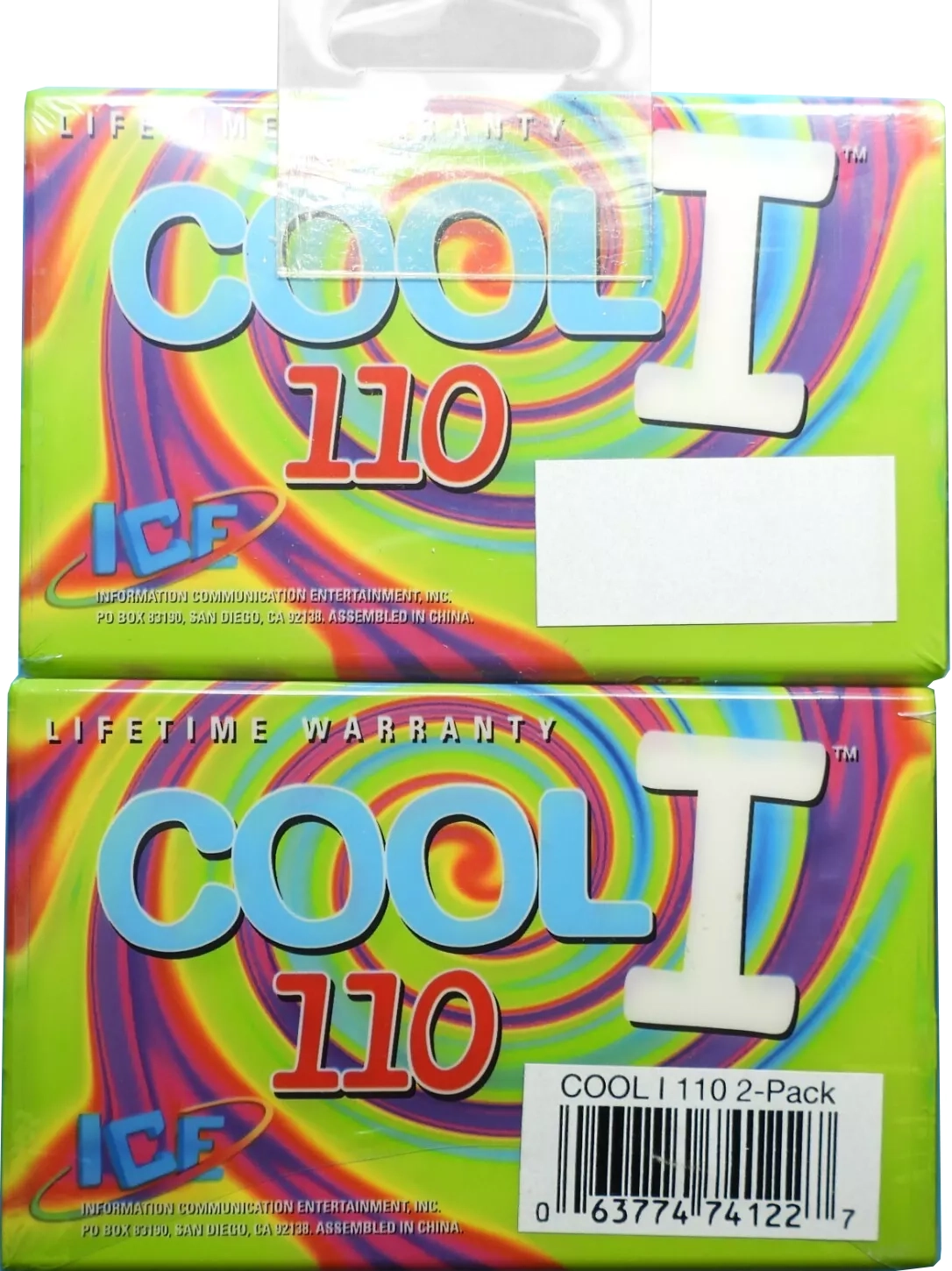 2 pack: Unknown ICE - COOL I 110