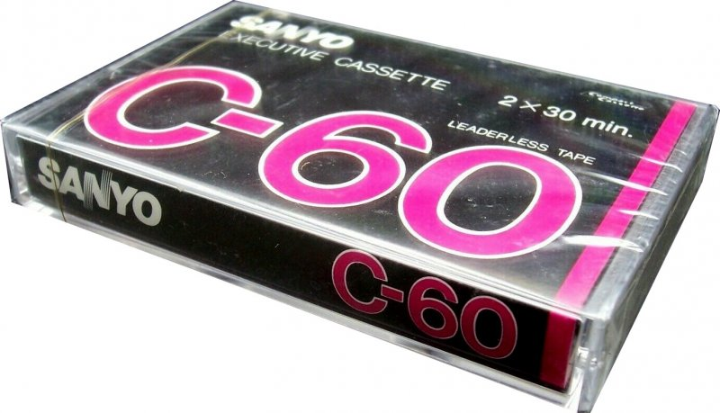 Compact Cassette Sanyo 60 Type I Normal 1986 Europe